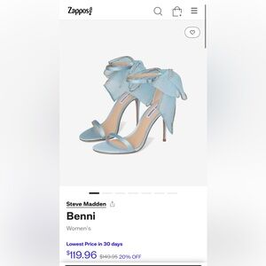 Steve Madden Blue Strappy Heels